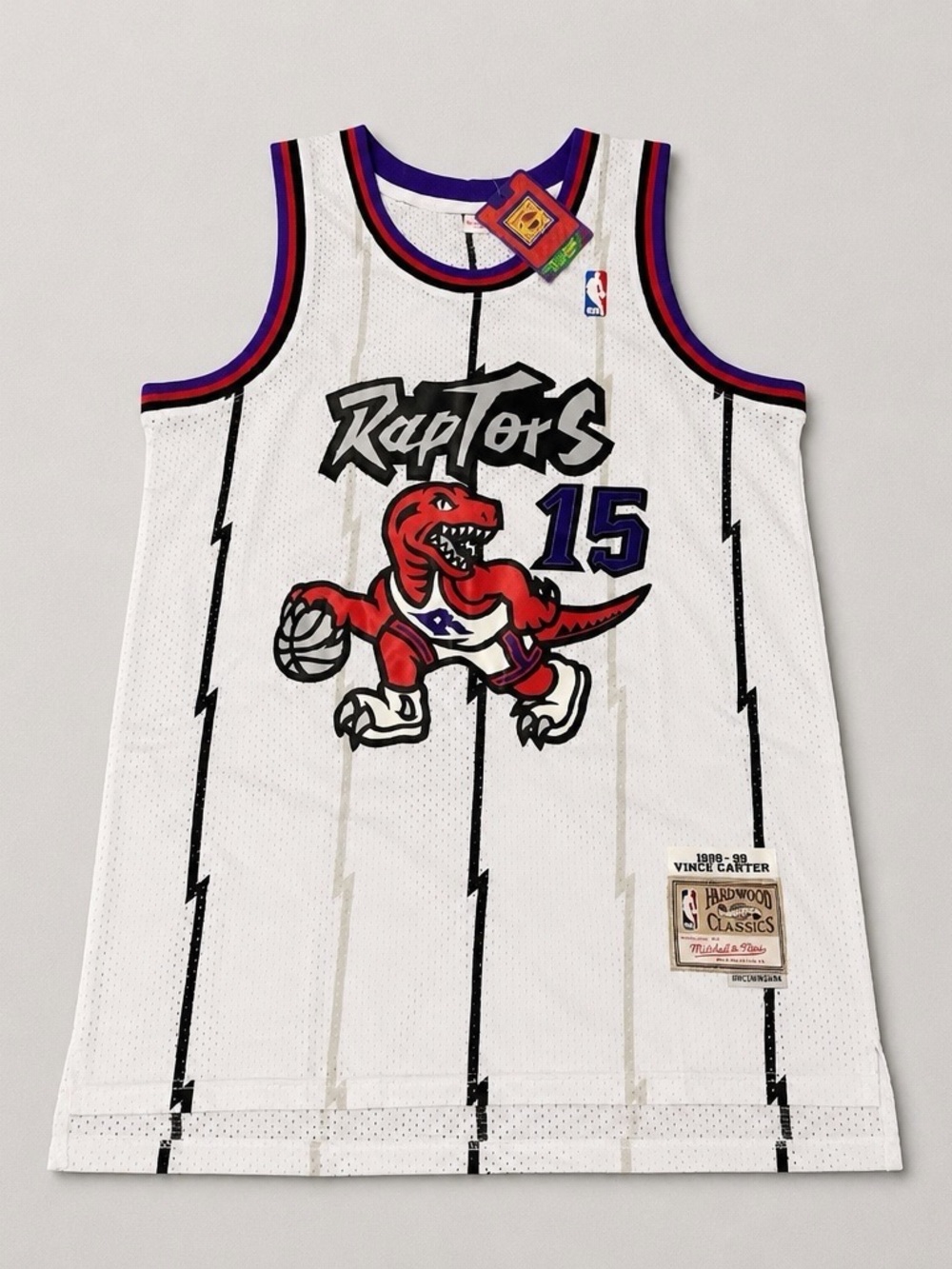 Mitchell & Ness Toronto Raptors Jersey Vince Carter White Size Medium NEW